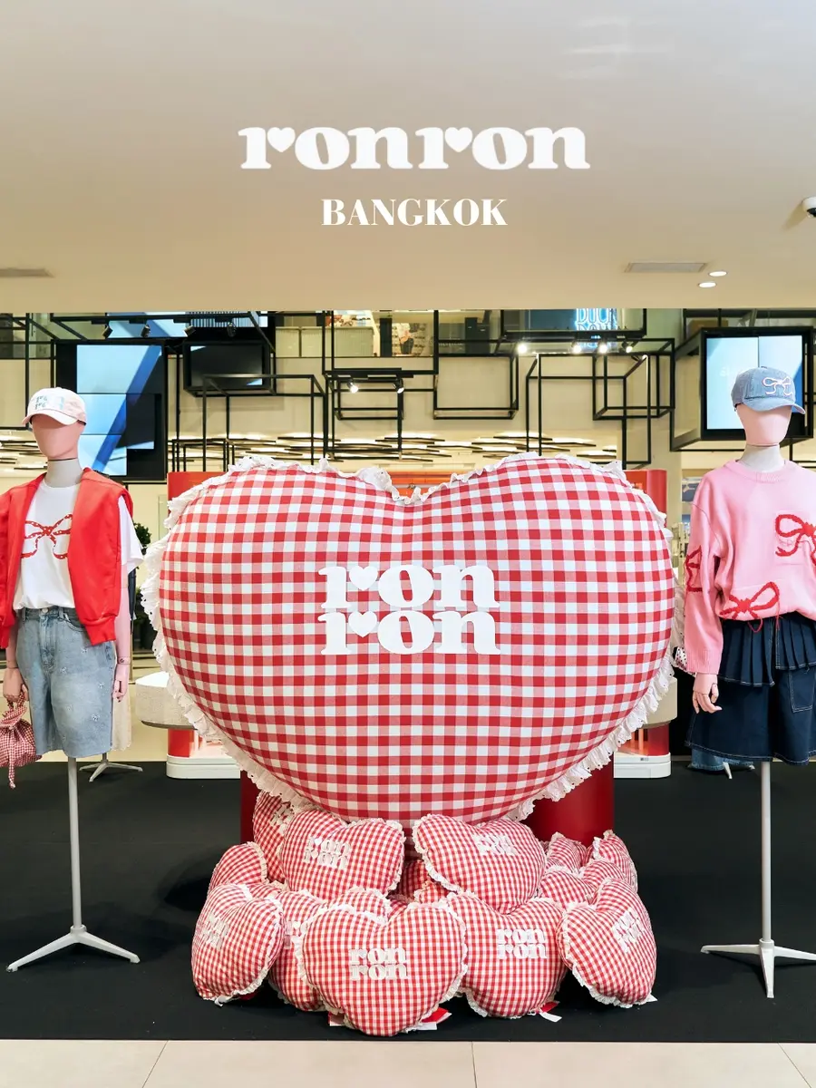 방콕 시암 디스커버리에 설치된 RONRON 팝업스토어